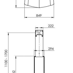 Stylový stojan Vogel´s PFF 2420 na LCD do 70 kg