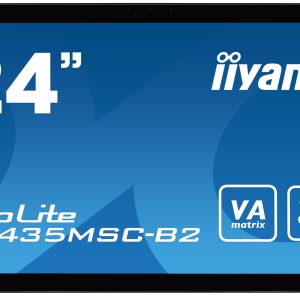 24” LCD iiyama T2435MSC-B2 – 6ms,250cd/m2,DVI,HDMI, DP,USB,multidotek,kapacitní,kamera+mikrofon