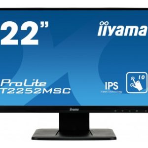 22” LCD iiyama T2252MSC-B1 -IPS, FullHD, repro, VGA, HDMI, DisplayPort, USB, kapacitní multidotykový